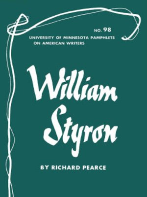 cover image of William Styron--American Writers 98